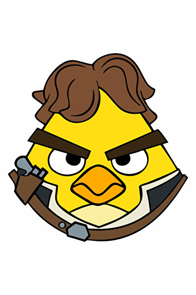 INOVATIX Set de 8 piese, autocolant Angry Birds Star Wars Han Solo, INOVATIX®...