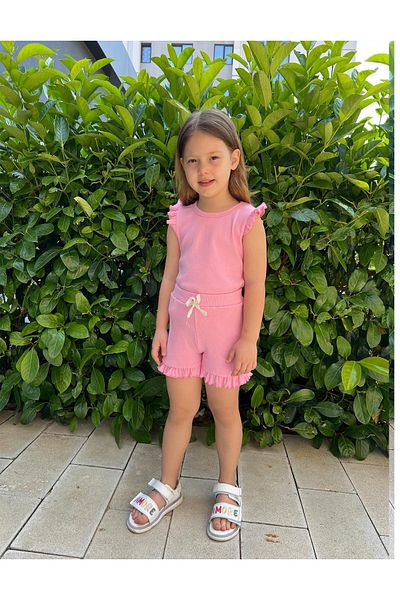 My Kids Wear Frilly Girl's Shorts Set