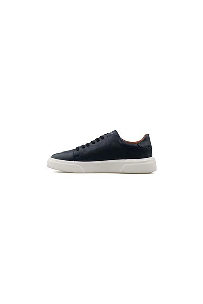 Lufian Tommy Ανδρικά δερμάτινα παπούτσια Sneaker Navy Blue 111230280