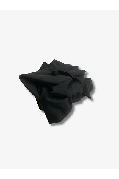 Yiğit Kumaş Flowing Flexible Suit Polyester Combed Fabric, Piece 85X150 cm Black Color