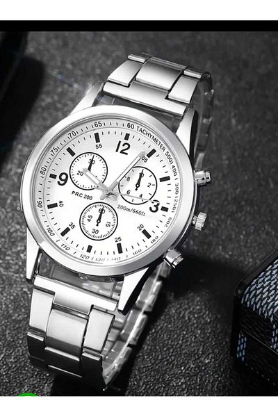 ÇEÇEN HOME Men's Business Watch Heavy Duty Round Quartz Watch