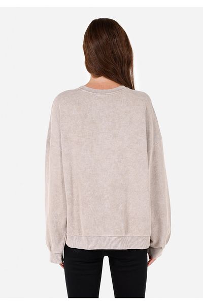 Colin's Comfort Fit Round Neck Women's Beige Sweatshirt