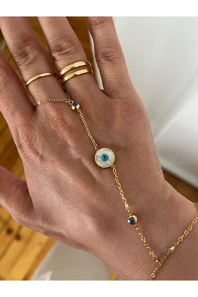 Hoop jewelery Steel Evil Eye Shahmeran