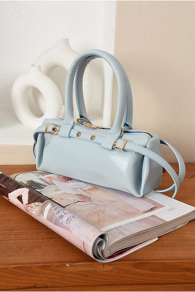 lucky horse Women's Daily Hand and Shoulder Bag with Belt Detail