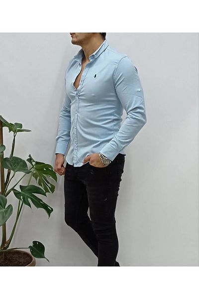 NO4 Cămașă pentru bărbați OXFORD SLIM FIT CUT
