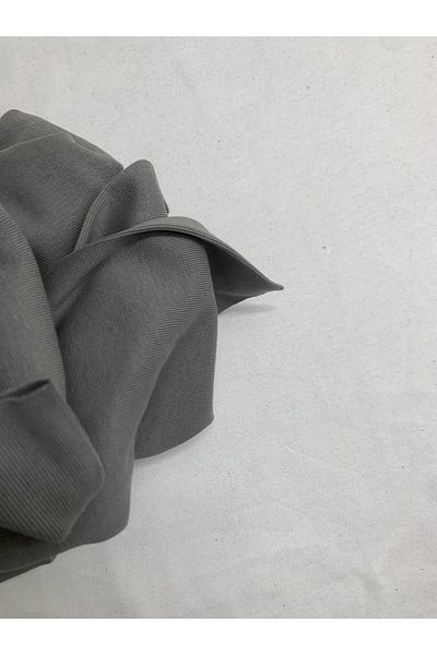 Yiğit Kumaş Ribana Fabric, Piece 45X200 cm Gray Color