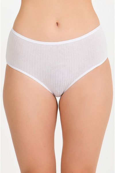 İlke Women's 12 Pack High Waist 100% Cotton Bato Panties
