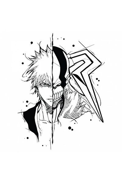 INOVATIX Set de 8 piese, autocolant Anime Ichigo Kurosaki Bleach, INOVATIX®. ...