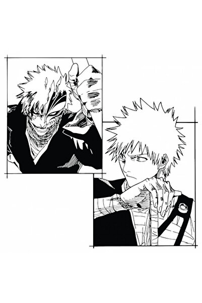 INOVATIX Set de 8 piese, autocolant Anime Bleach Kurosaki Ichigo Hollow, INOV...