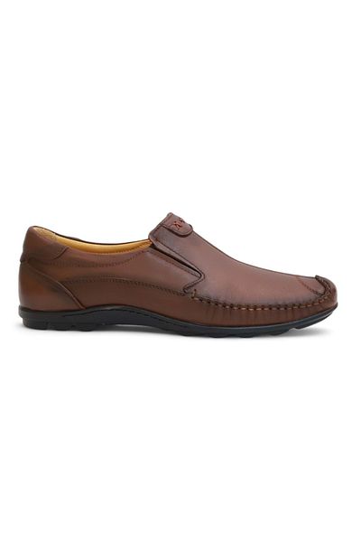Konfores 2187-Luısfıgo Genuine Leather Top Quality Anatomical Sole Men's Daily Classic Sandal Shoes