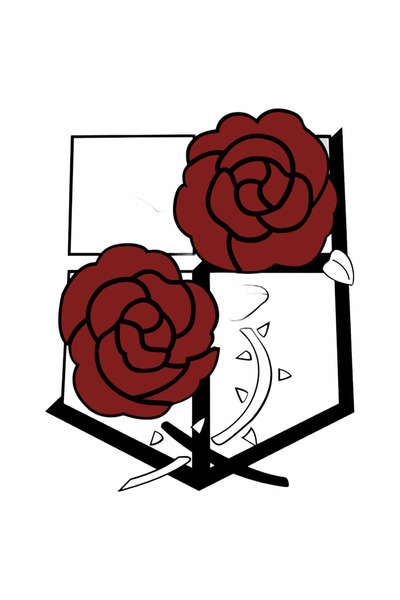 INOVATIX Set de 8 piese, autocolant cu logo-ul Atacului Titanilor, INOVATIX®....