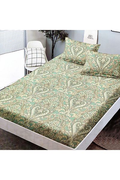 NufJoy Finet Gros Elastic Fitted Sheet Set for Mattress 160x200 cm and 2 Pillowcases 50x70 cm