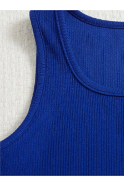 HEREN BUTİK Ribbed Double Set – Crop Top & Shorts |   Children and Teenage Girls Summer Combination |   Ribbed Crop and Shorts Set