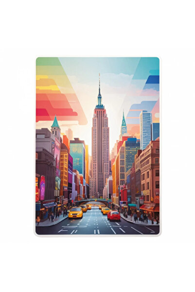 INOVATIX Set de 8 piese, autocolant clădirea Empire State a orașului New York...