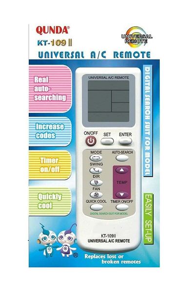 Generic Kt-109II Multi-Colorful Universal A/C Remote Control for Air Conditioner