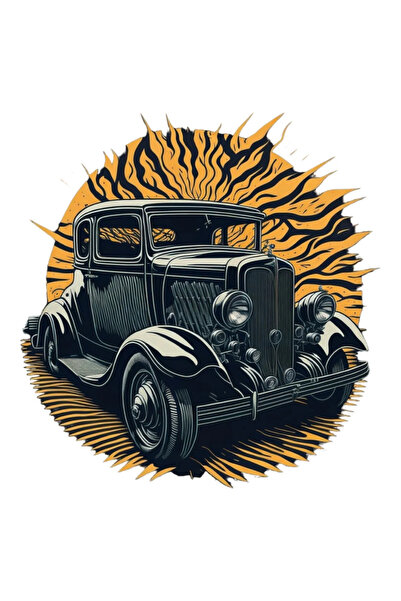 INOVATIX Set of 8 pieces, Retro Car Sticker, INOVATIX®. 6 cm