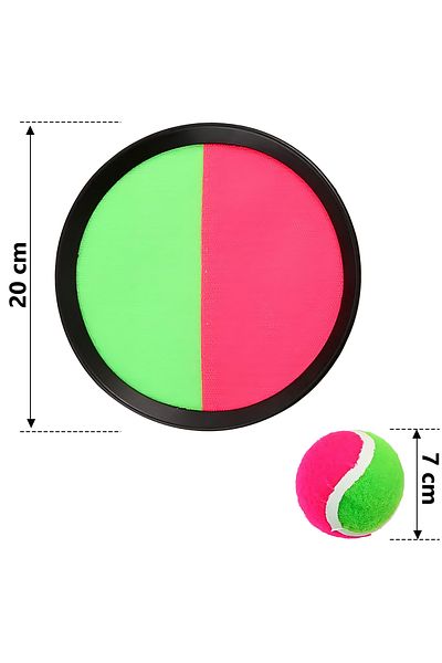 LUDIRO Interactive Throw and Catch Set for Children, 2 Paddles with Chair, Diameter 20 cm, 1 Ball