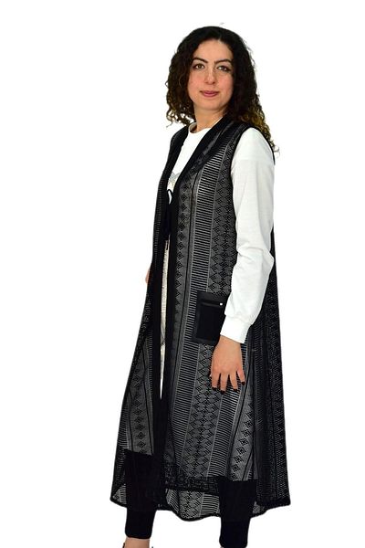 Deste Women's Mesh Long Pocket Lace-Up Vest Bgl-St04635