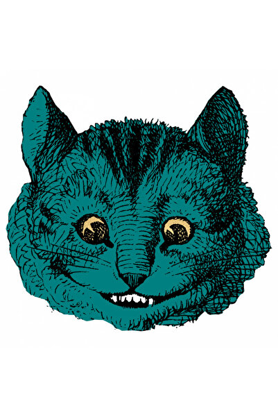 INOVATIX Set de 8 piese, autocolant Alice în Țara Minunilor pisică cu creier,...