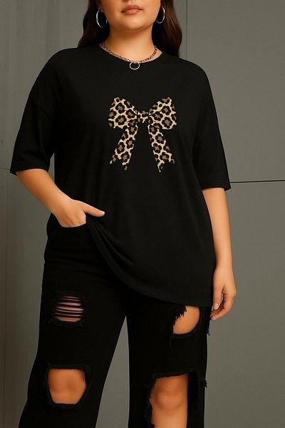 BENROMA ΜΕΓΑΛΟ ΜΠΛΟΥΖΑ UNISEX ΜΕ ΣΧΕΔΙΟ ΛΕΟΠΑΡΔΑΛΗΣ