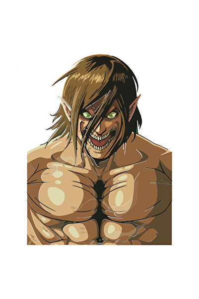 INOVATIX Set de 8 piese, autocolant Atac asupra titanilor Eren titan, INOVATI...