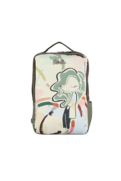 Anekke Viaje Women's Daypack Backpack 43 cm Colorful Design with USB Port and Laptop Compartment