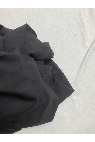 Yiğit Kumaş Flowing Flexible Suit Polyester Combed Fabric, Piece 130X160 cm Black Color