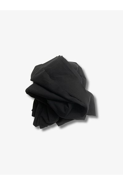 Yiğit Kumaş Flowing Flexible Suit Polyester Combed Fabric, Piece 100X130 cm Black Color