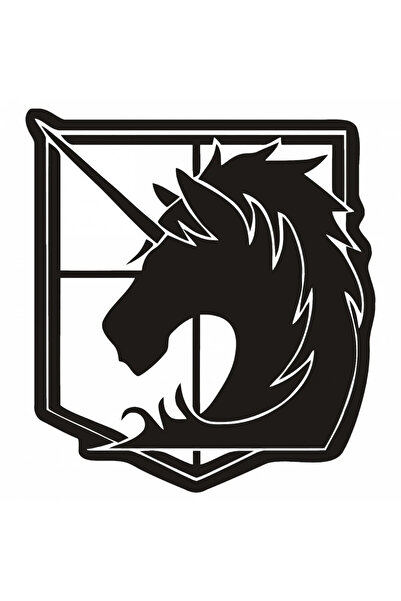 INOVATIX Set de 8 piese, autocolant Atac pe Titan cu logo-ul poliției militar...