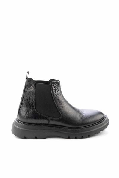 Hush Puppies Μαύρα ανδρικά μποτάκια & μποτάκια από γνήσιο δέρμα Hp1144177303