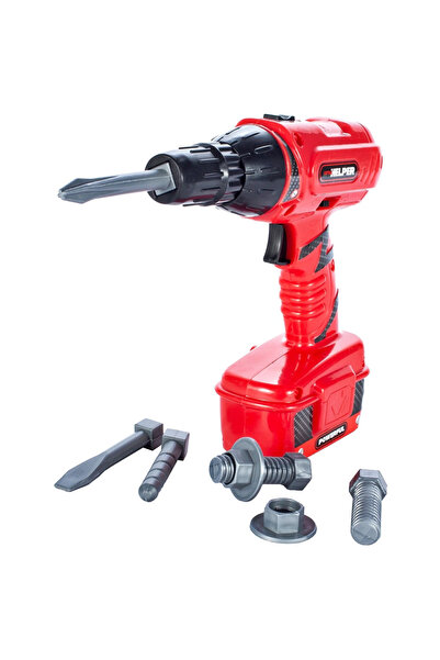 LUDIRO Bormasina pentru Copii cu Suruburi si 3 Capete, 22x18x5 Cm, + 3 Ani