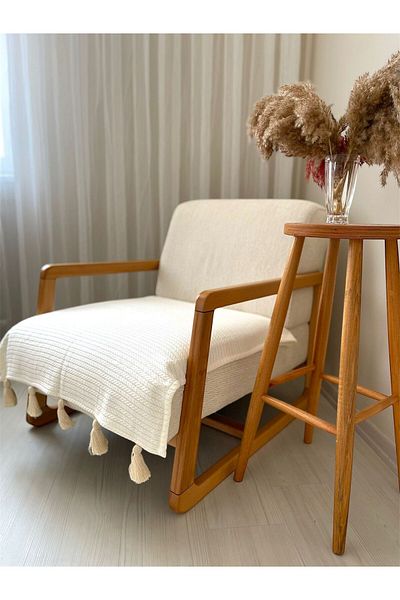 MuHu Home Tasseled Seat Cover Single [Cover for Seating Size 70X90]