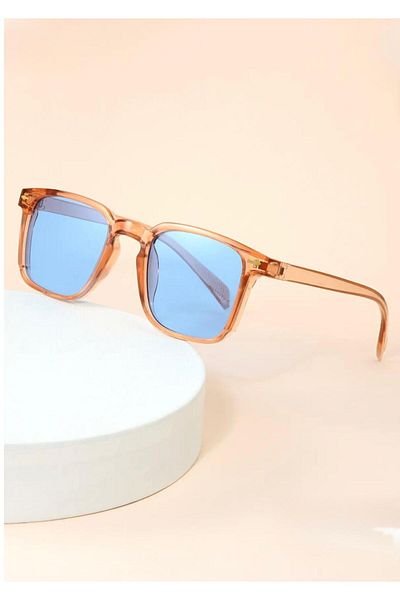 DEFORA Unisex New Season Blue Glass Sunglasses