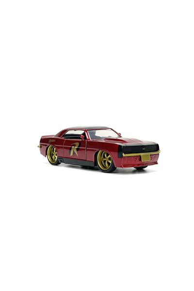 Simba JADA BATMAN ROBIN FIGURINE SET AND 1967 CHEVROLET CAMARO METAL CAR 1:32 SCALE