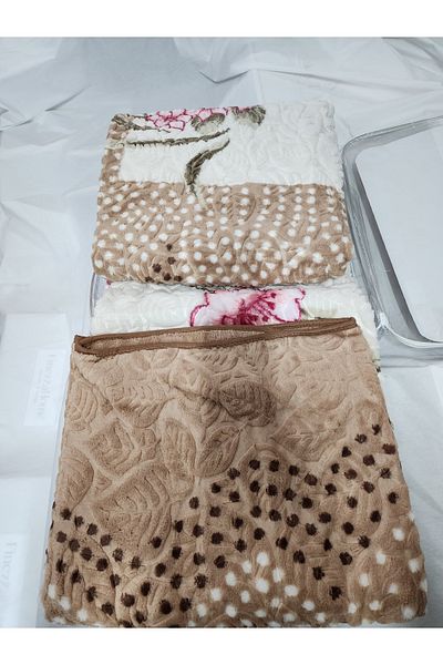 AKSU Embossed Soft Winter Blanket Double Blanket