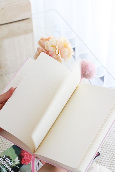 PAPERORA A5 Bullet Journal Dotted Notebook 140 Gr. 80 Sheets Lavender Mist