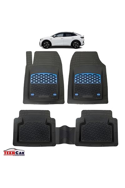 TEAMCAR Car Mats ® Tray Type Compatible Volkswagen Id.5 E25 (2021–2025) - Blue