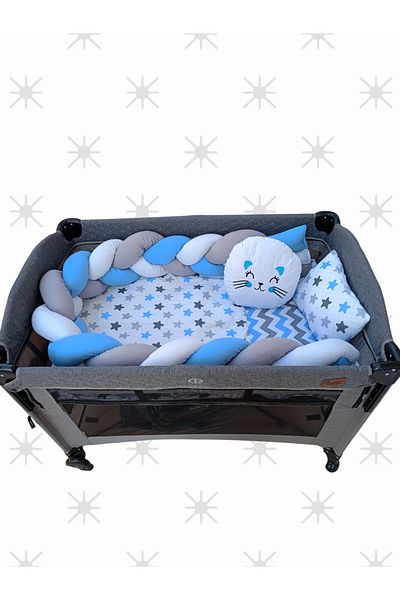 Home Knitted Playpen Baby Sleeping Set