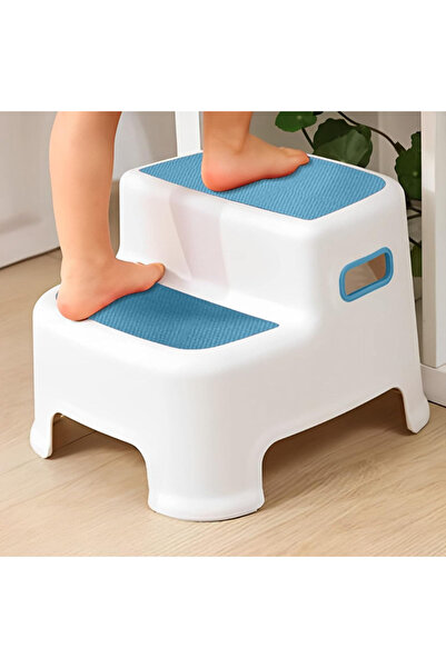 LUDIRO Παιδική σκάλα 2 σκαλοπατιών, αντιολισθητικός σχεδιασμός, μέγιστη σταθε...