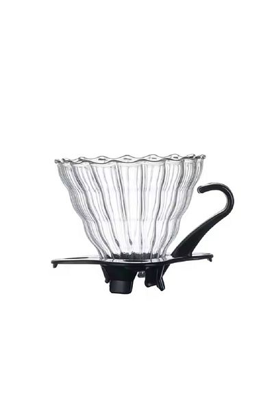X LOT Glass funnel Filter Cup for coffee V60