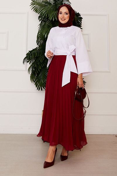 EBRUTESETTÜR Side Tie Wide Sleeve Shirt