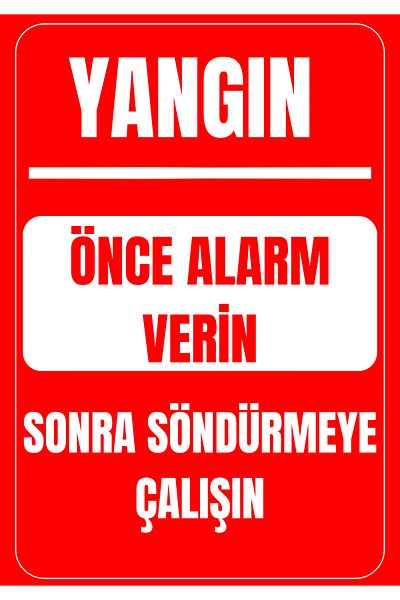 Girl Power 35 X 50 Fire before Alarm Try to Extinguish after Foil Printing Sticker Warning Sign