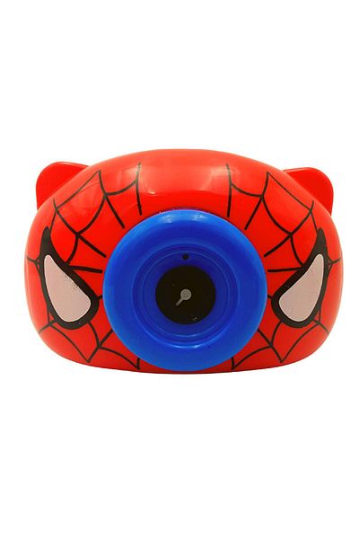 LUDIRO Interactive Toy for Making Soap Bubbles, Camera with Lights and Sounds, Spider-Man