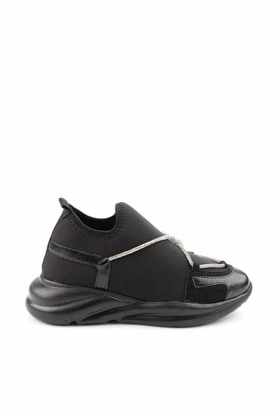 Bambi Black Stretch Women's Sneaker K01212021417