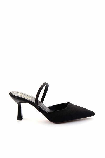 Bambi Matte Black Women's Classic Heeled Shoes K01192167538