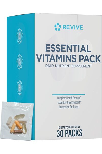 Revive عبوات الفيتامينات الأساسية من إم دي للنساء والرجال، مكمل غذائي يومي من...