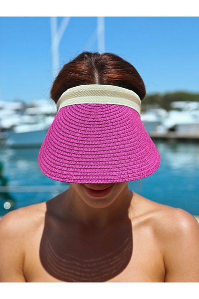 LAGRANZE Women's Colorful Visor Hat