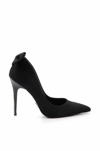 Bambi Black Lame Women's Evening Dress Shoes K01416036102