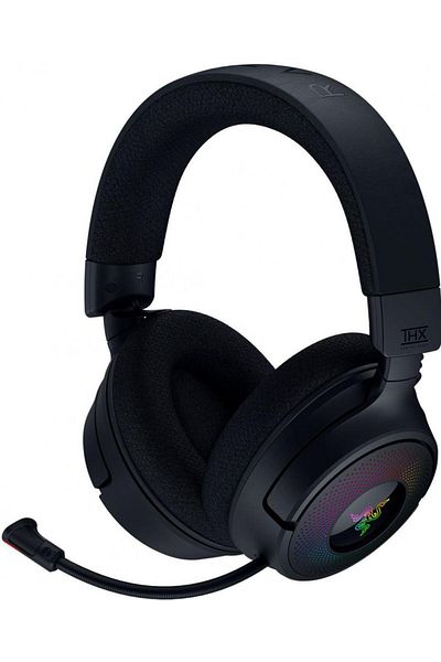 RAZER Casti Kraken V4, wireless, 2.4 GHz Bluetooth, iluminare Chroma™ RGB, negru