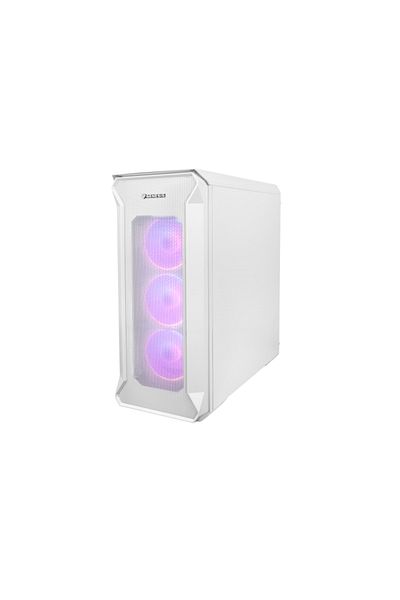 Genesis IRID 505 V2 Mid Tower ARGB Case WHITE, Tempered Glass, 8 Expansion Slots, Drive Bay